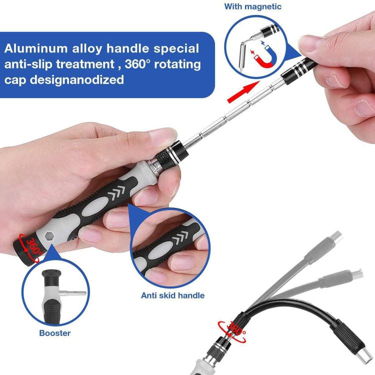 122 in 1 Precision Magnetic Screwdriver Kit (Blue) - Screwdriver Set by PMC TechLife | Online Shopping South Africa | PMC TechLife | Buy Now Pay Later Mobicred