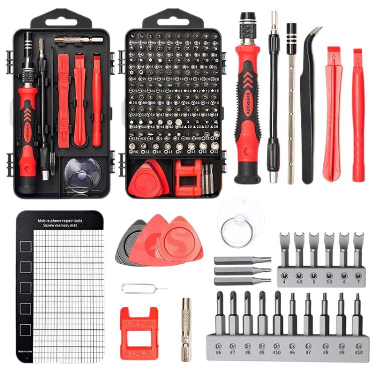 122 in 1 Precision Magnetic Screwdriver Kit (Red) - Screwdriver Set by PMC TechLife | Online Shopping South Africa | PMC TechLife | Buy Now Pay Later Mobicred