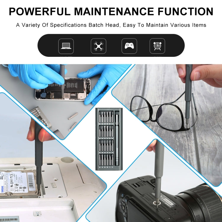 WEEKS 24 in 1 Disassembly Tool Screwdriver Set - Screwdriver Set by PMC TechLife | Online Shopping South Africa | PMC TechLife