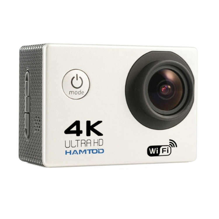 HAMTOD H9A HD 4K WiFi Sport Camera with Waterproof Case, Generalplus 4247, 2.0 inch LCD Screen, 120 Degree Wide Angle Lens (White) - HAMTOD by HAMTOD | Online Shopping South Africa | PMC Jewellery | Buy Now Pay Later Mobicred