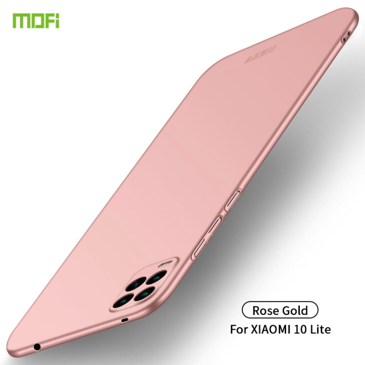 For Xiaomi Mi 10 Lite MOFI Frosted PC Ultra-thin Hard Case(Rose gold) - Xiaomi Cases by MOFI | Online Shopping South Africa | PMC TechLife