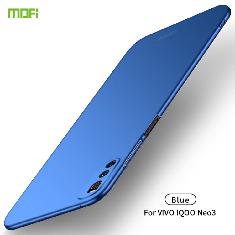 For Vivo iQOO Neo 3 MOFI Frosted PC Ultra-thin Hard Case(Blue) - free shipping - PMC TechLife - Order now!