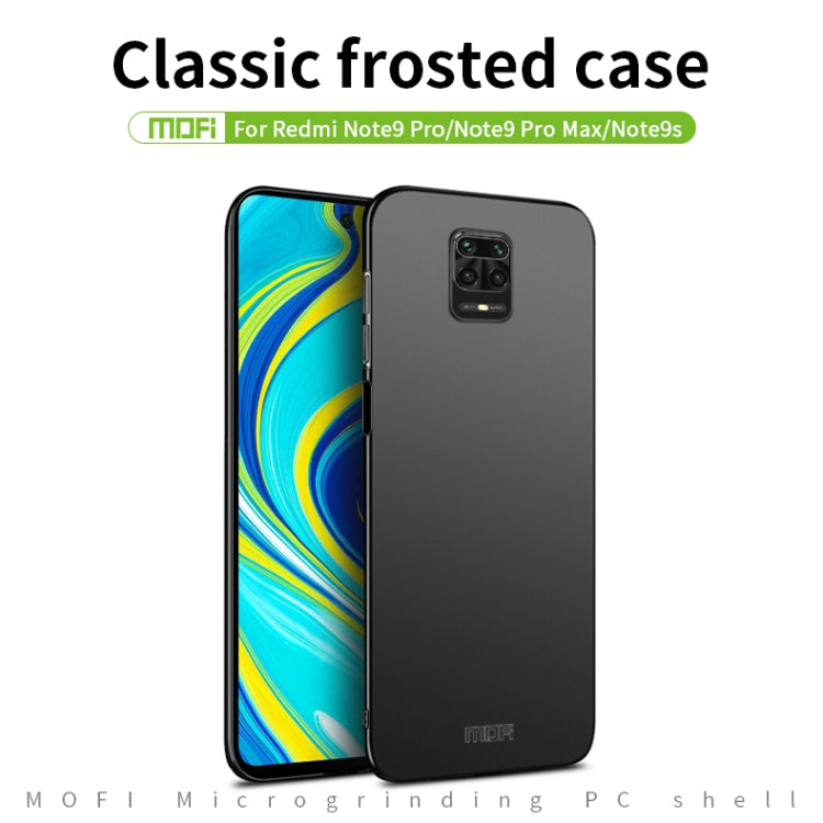 For Xiaomi RedMi Note9S/Note9Pro  MOFI Frosted PC Ultra-thin Hard C(Black) - Xiaomi Cases by MOFI | Online Shopping South Africa | PMC Jewellery