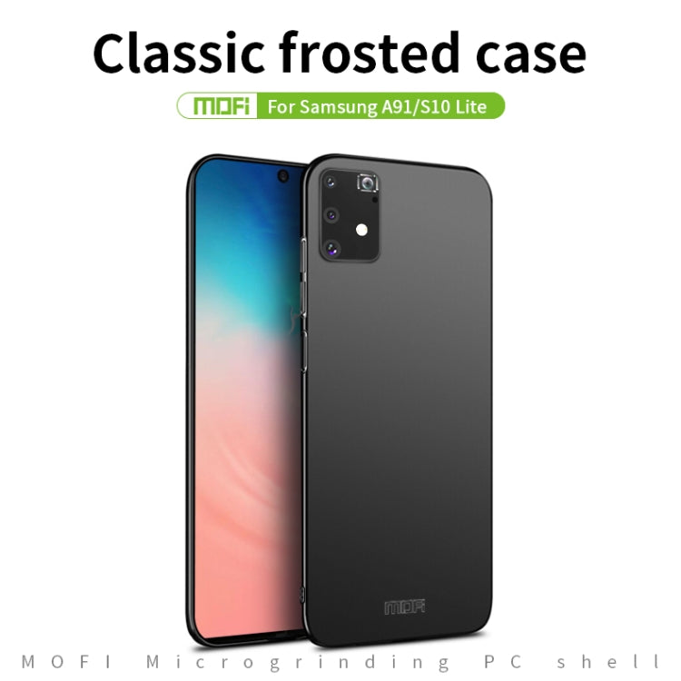 For Samsung Galaxy A91/S10Lite MOFI Frosted PC Ultra-thin Hard C(Blue) - Galaxy Phone Cases by MOFI | Online Shopping South Africa | PMC TechLife | Buy Now Pay Later Mobicred