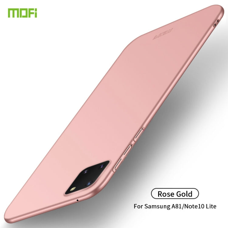 For Samsung Galaxy A81/Note10Lite MOFI Frosted PC Ultra-thin Hard C(Rose gold) - Galaxy Phone Cases by MOFI | Online Shopping South Africa | PMC Jewellery