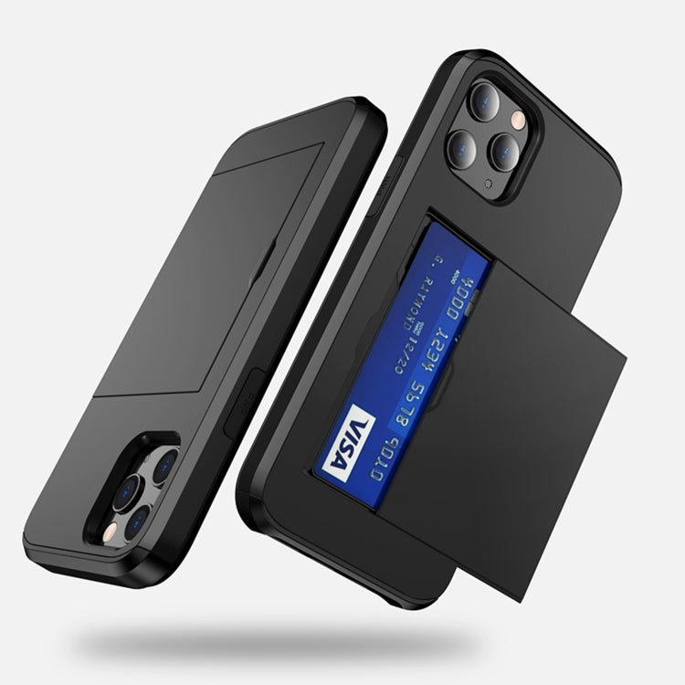 For iPhone 12 mini Shockproof Rugged Armor Protective Case with Card Slot(Dark Blue) - iPhone 12 mini Cases by PMC TechLife | Online Shopping South Africa | PMC TechLife