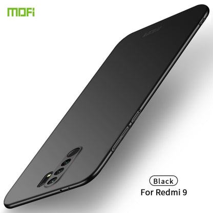 For Xiaomi Redmi 9 MOFI Frosted PC Ultra-thin Hard Case(Black) - Xiaomi Cases by MOFI | Online Shopping South Africa | PMC Jewellery