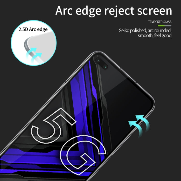 For Huawei Honor Play4 Pro MOFI 9H 2.5D Full Screen Tempered Glass Film(Black) - Honor Tempered Glass by MOFI | Online Shopping South Africa | PMC TechLife | Buy Now Pay Later Mobicred