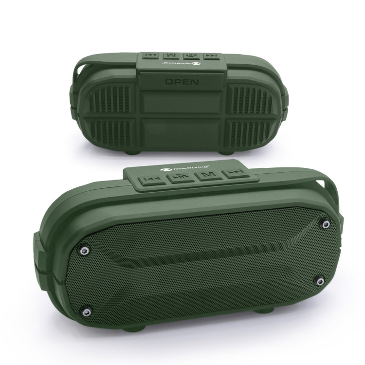 NewRixing NR-3023 Portable Stereo Wireless Bluetooth Speaker, Built-in Microphone, Support TF Card / FM(Green) - free shipping - PMC Jewellery - Order now!