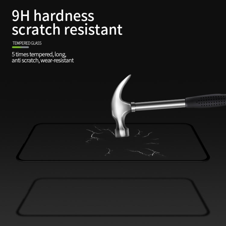 For Huawei Honor X10 MOFI 9H 3D Explosion-proof Curved Screen Tempered Glass Film(Black) - Honor Tempered Glass by MOFI | Online Shopping South Africa | PMC TechLife