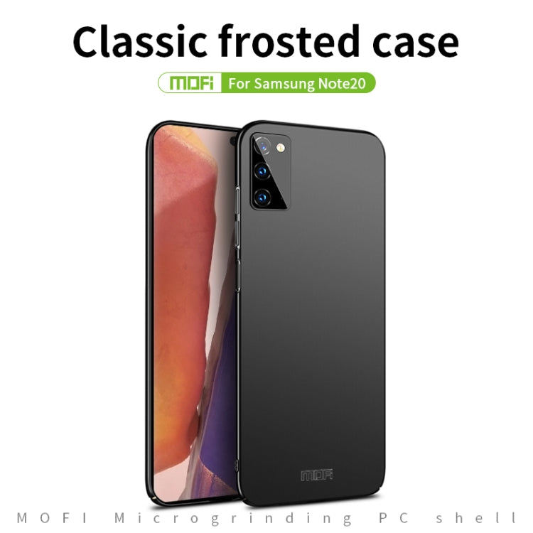 For Samsung Galaxy Note20 MOFI Frosted PC Ultra-thin Hard Case(Blue) - Galaxy Note20 Cases by MOFI | Online Shopping South Africa | PMC Jewellery