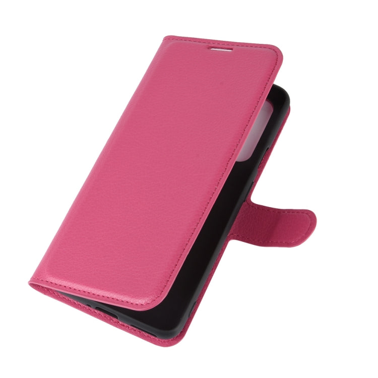 For OnePlus Nord Litchi Texture Horizontal Flip Protective Case with Holder & Card Slots & Wallet(Rose red) - OnePlus Cases by PMC TechLife | Online Shopping South Africa | PMC TechLife | Buy Now Pay Later Mobicred