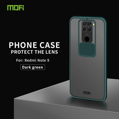 For Xiaomi Redmi Note 9 / 10X 4G MOFI Xing Dun Series Translucent Frosted PC + TPU Privacy Anti-glare Shockproof All-inclusive Protective Case(Green) - Xiaomi Cases by MOFI | Online Shopping South Africa | PMC Jewellery