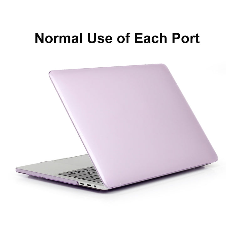 ENKAY Hat-Prince 3 in 1 For MacBook Pro 13 inch A2289 / A2251 (2020) Crystal Hard Shell Protective Case + US Version Ultra-thin TPU Keyboard Protector Cover + Anti-dust Plugs Set(Purple) - MacBook Pro Cases by ENKAY | Online Shopping South Africa | PMC Jewellery | Buy Now Pay Later Mobicred