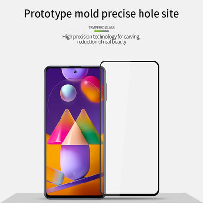 For Samsung Galaxy M31S MOFI 9H 2.5D Full Screen Tempered Glass Film(Black) - Galaxy Tempered Glass by MOFI | Online Shopping South Africa | PMC Jewellery