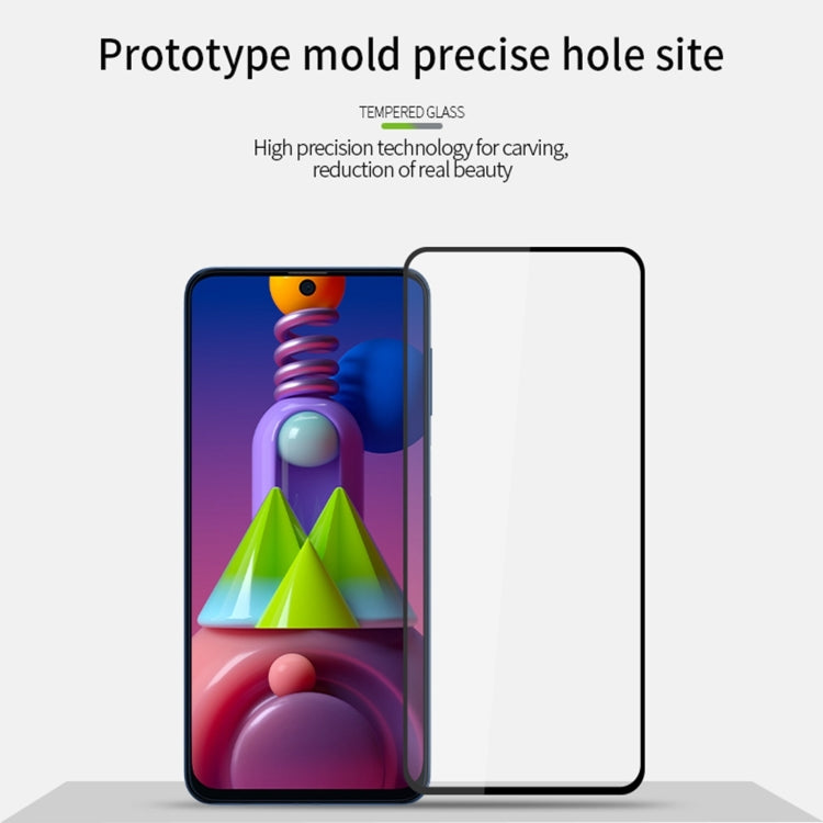 For Samsung Galaxy M51 MOFI 9H 2.5D Full Screen Tempered Glass Film(Black) - Galaxy Tempered Glass by MOFI | Online Shopping South Africa | PMC TechLife | Buy Now Pay Later Mobicred