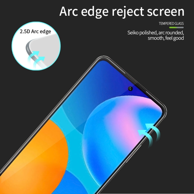 For Huawei Y7a 2020 MOFI 9H 2.5D Full Screen Tempered Glass Film(Black) - Huawei Tempered Glass by MOFI | Online Shopping South Africa | PMC Jewellery