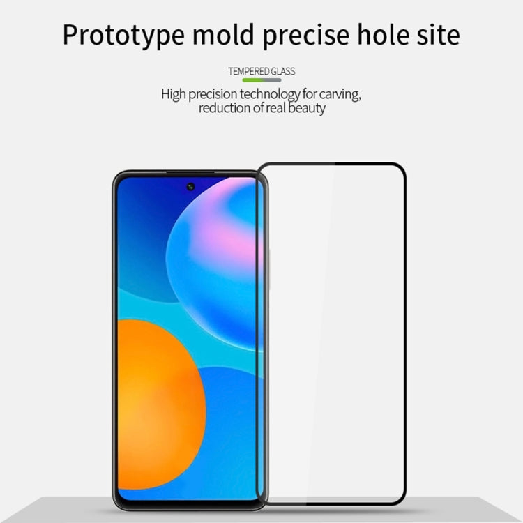 For Huawei Y7a 2020 MOFI 9H 2.5D Full Screen Tempered Glass Film(Black) - Huawei Tempered Glass by MOFI | Online Shopping South Africa | PMC Jewellery