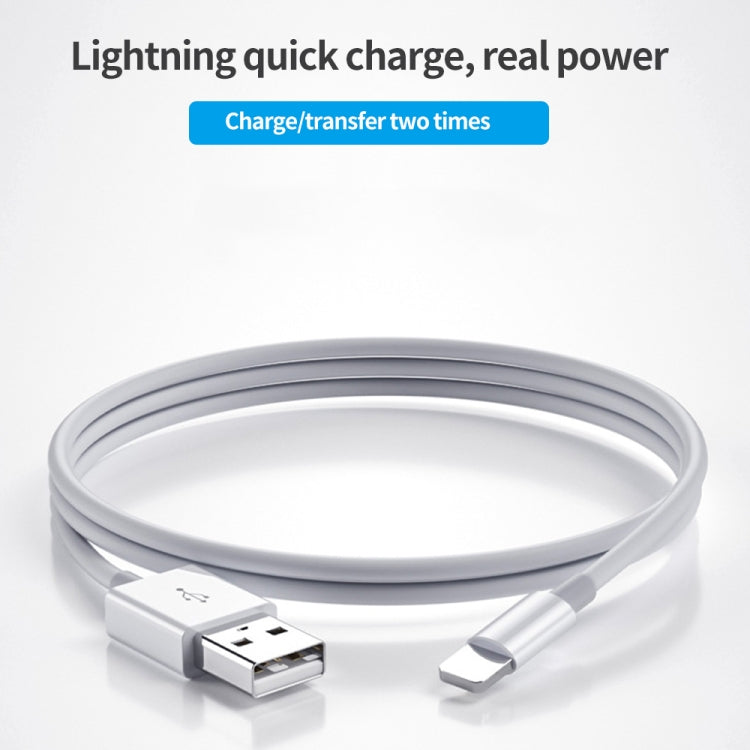 XJ-018 3A USB Male to 8 Pin Male Fast Charging Data Cable, Length: 2m - Normal Style Cable by PMC Jewellery | Online Shopping South Africa | PMC Jewellery | Buy Now Pay Later Mobicred