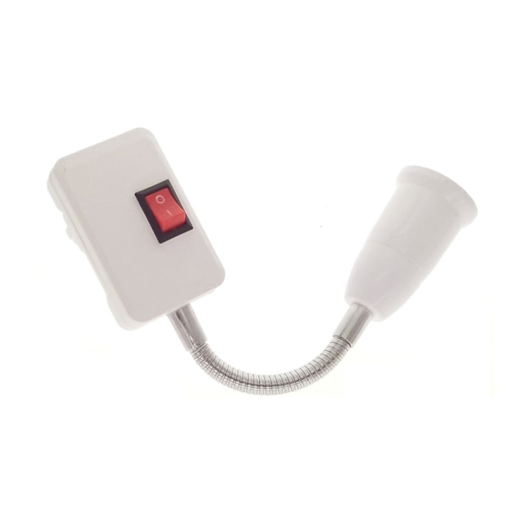 20CM AC 110-220V 6A E27 Bulb Holder Flexible Extension Converter Switch Adapter Socket(EU plug) - Lamp Holders & Bases by PMC TechLife | Online Shopping South Africa | PMC TechLife | Buy Now Pay Later Mobicred