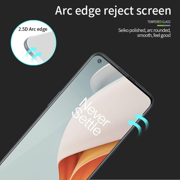 For OnePlus Nord N100 MOFI 9H 2.5D Full Screen Tempered Glass Film(Black) - OnePlus Tempered Glass by MOFI | Online Shopping South Africa | PMC TechLife