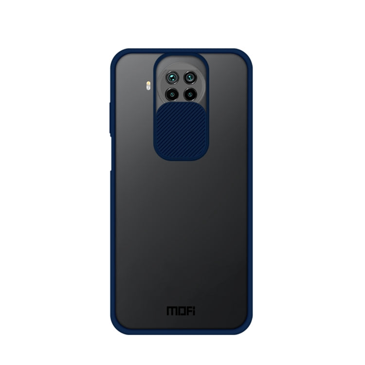 For Xiaomi Mi 10T Lite MOFI Xing Dun Series Translucent Frosted PC + TPU Privacy Anti-glare Shockproof All-inclusive Protective Case(Blue) - Xiaomi Cases by MOFI | Online Shopping South Africa | PMC Jewellery