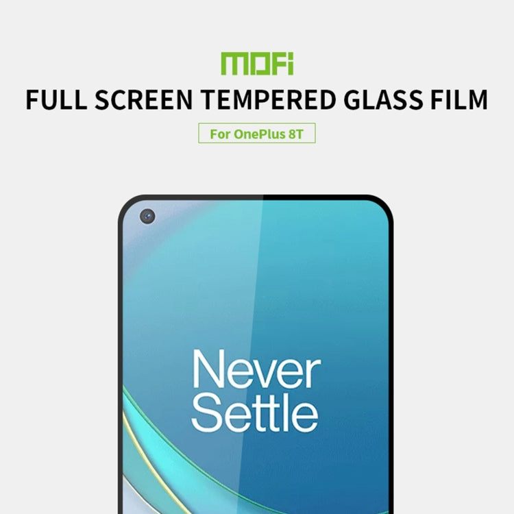 For OnePlus 8T MOFI 9H 2.5D Full Screen Tempered Glass Film(Black) - OnePlus Tempered Glass by MOFI | Online Shopping South Africa | PMC Jewellery