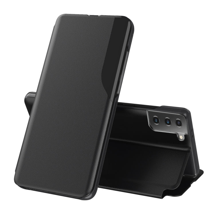 For Samsung Galaxy S21 5G Attraction Flip Holder Leather Phone Case(Black) - Galaxy S21 5G Cases by PMC TechLife | Online Shopping South Africa | PMC TechLife | Buy Now Pay Later Mobicred