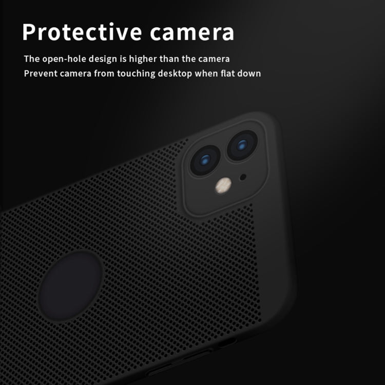 For iPhone 12 mini MOFi Honeycomb Texture Breathable PC Shockproof Protective Back Cover Case (Gold) - iPhone 12 mini Cases by MOFI | Online Shopping South Africa | PMC TechLife | Buy Now Pay Later Mobicred