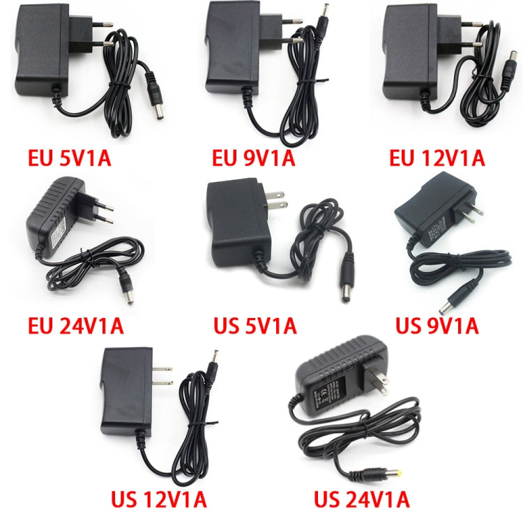 100-240V AC to DC Power Charger Adapter 5V 9V 12V 24V 1A 5.5mmx2.1mm (5V 1A US Plug) - Power Supplies by PMC Jewellery | Online Shopping South Africa | PMC Jewellery