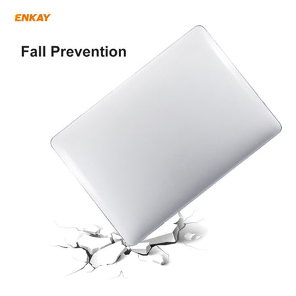 ENKAY 3 in 1 Crystal Laptop Protective Case + EU Version TPU Keyboard Film + Anti-dust Plugs Set for MacBook Pro 13.3 inch A1708 (without Touch Bar)(Orange) - MacBook Pro Cases by ENKAY | Online Shopping South Africa | PMC Jewellery | Buy Now Pay Later Mobicred