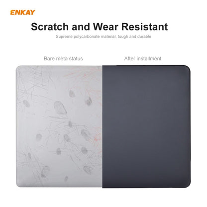 ENKAY 3 in 1 Matte Laptop Protective Case + EU Version TPU Keyboard Film + Anti-dust Plugs Set for MacBook Pro 13.3 inch A1708 (without Touch Bar)(Grey) - MacBook Pro Cases by ENKAY | Online Shopping South Africa | PMC Jewellery | Buy Now Pay Later Mobicred