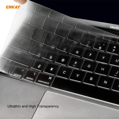 ENKAY 3 in 1 Crystal Laptop Protective Case + US Version TPU Keyboard Film + Anti-dust Plugs Set for MacBook Air 13.3 inch A1932 (2018)(Pink) - MacBook Air Cases by WIWU | Online Shopping South Africa | PMC Jewellery | Buy Now Pay Later Mobicred