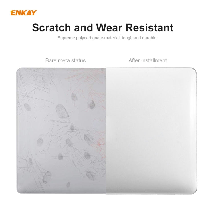 ENKAY 3 in 1 Crystal Laptop Protective Case + US Version TPU Keyboard Film + Anti-dust Plugs Set for MacBook Pro 13.3 inch A2251 & A2289 & A2338 (with Touch Bar)(Transparent) - MacBook Pro Cases by ENKAY | Online Shopping South Africa | PMC Jewellery | Buy Now Pay Later Mobicred