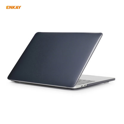 ENKAY 3 in 1 Crystal Laptop Protective Case + US Version TPU Keyboard Film + Anti-dust Plugs Set for MacBook Pro 16 inch A2141 (with Touch Bar)(Black) - MacBook Pro Cases by ENKAY | Online Shopping South Africa | PMC Jewellery | Buy Now Pay Later Mobicred