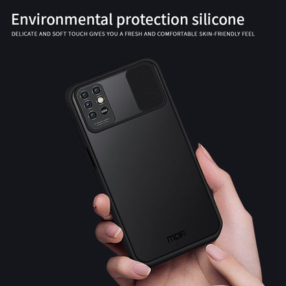 For INFINIX Note8 MOFI Xing Dun Series PC + TPU Anti-peep Waterproof And Anti-drop All-inclusive Protective Shell, Translucent Frosted(Black) - Infinix Cases by MOFI | Online Shopping South Africa | PMC Jewellery