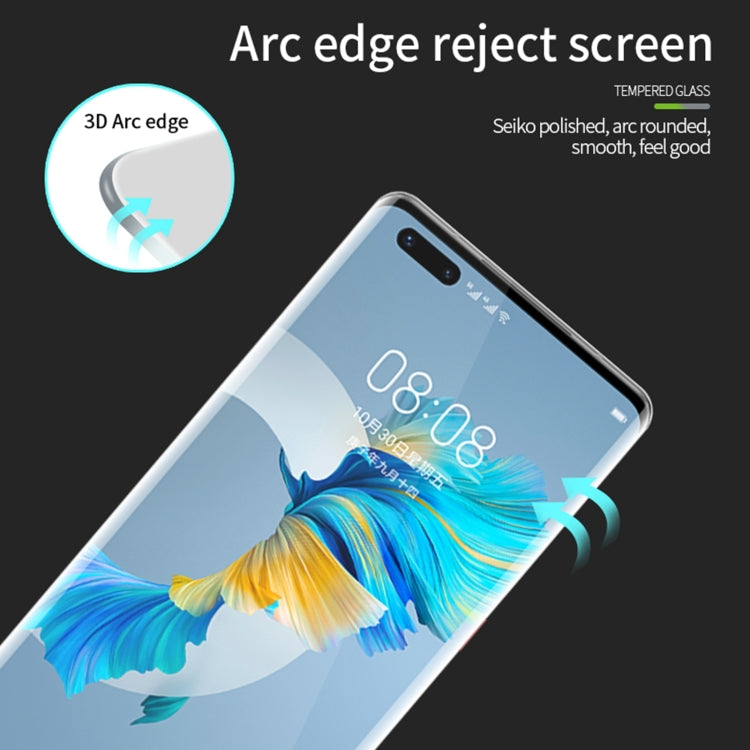 For Huawei Mate 40 MOFI 9H 3D Explosion Proof Hot Bending Full Screen Covered Tempered Glass Film(Black) - Huawei Tempered Glass by MOFI | Online Shopping South Africa | PMC Jewellery