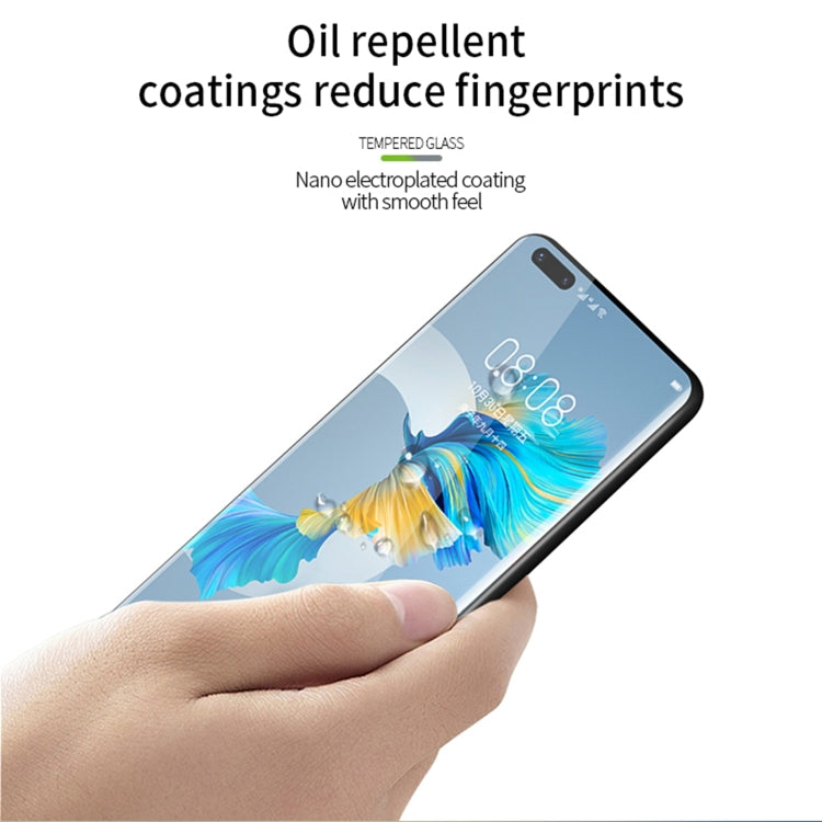 For Huawei Mate 40 MOFI 9H 3D Explosion Proof Hot Bending Full Screen Covered Tempered Glass Film(Black) - Huawei Tempered Glass by MOFI | Online Shopping South Africa | PMC TechLife | Buy Now Pay Later Mobicred
