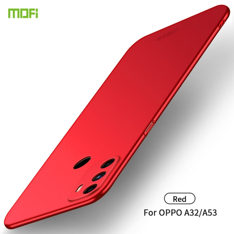 For OPPO A32 / A52 MOFI Frosted PC Ultra-thin Hard Case(Red) - OPPO Cases by MOFI | Online Shopping South Africa | PMC Jewellery