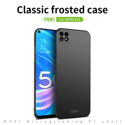 For OPPO A72 MOFI Frosted PC Ultra-thin Hard Case(Blue) - OPPO Cases by MOFI | Online Shopping South Africa | PMC Jewellery