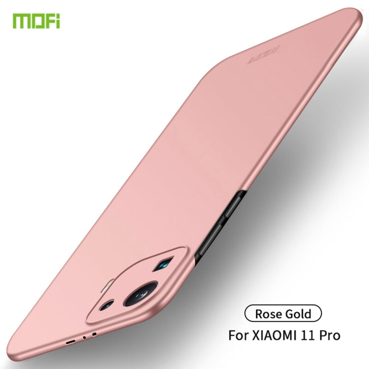 For Xiaomi Mi 11 Pro MOFI Frosted PC Ultra-thin Hard Case(Rose Gold) - free shipping - PMC TechLife - Order now!