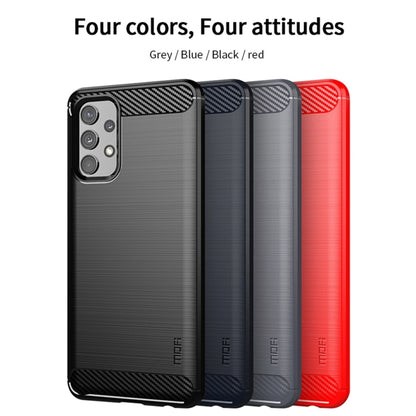 For Samsung Galaxy A32 4G(EU Version) MOFI Gentleness Series Brushed Texture Carbon Fiber Soft TPU Case(Black) - Galaxy Phone Cases by MOFI | Online Shopping South Africa | PMC Jewellery