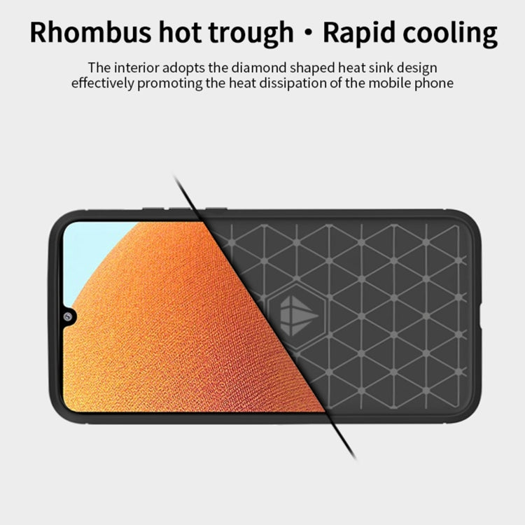 For Samsung Galaxy A32 4G(US Version) MOFI Gentleness Series Brushed Texture Carbon Fiber Soft TPU Case(Grey) - Galaxy Phone Cases by MOFI | Online Shopping South Africa | PMC TechLife
