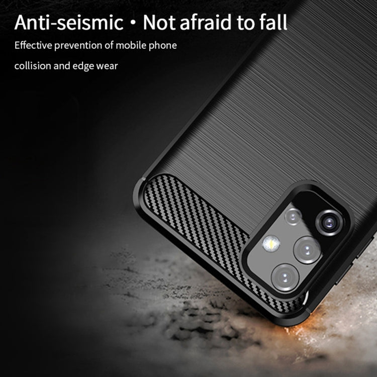 For Samsung Galaxy A32 5G MOFI Gentleness Series Brushed Texture Carbon Fiber Soft TPU Case(Black) - Galaxy Phone Cases by MOFI | Online Shopping South Africa | PMC TechLife | Buy Now Pay Later Mobicred