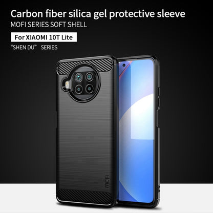 For Xiaomi Mi 10T Lite /Mi 10i 5G / Note 9 Pro 5G MOFI Gentleness Series Brushed Texture Carbon Fiber Soft TPU Case(Black) - Xiaomi Cases by MOFI | Online Shopping South Africa | PMC Jewellery