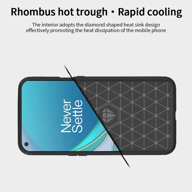 For OnePlus 9 Pro MOFI Gentleness Series Brushed Texture Carbon Fiber Soft TPU Case(Red) - free shipping - PMC TechLife - Order now!