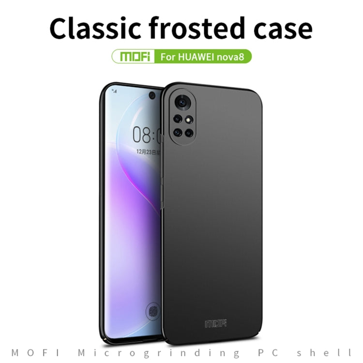 For Huawei Nova 8 MOFI Frosted PC Ultra-thin Hard Case(Gold) - Huawei Cases by MOFI | Online Shopping South Africa | PMC Jewellery