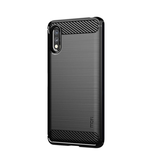 For Sony Xperia ACE ll MOFI Gentleness Series Brushed Texture Carbon Fiber Soft TPU Case(Black) - Sony Cases by MOFI | Online Shopping South Africa | PMC Jewellery