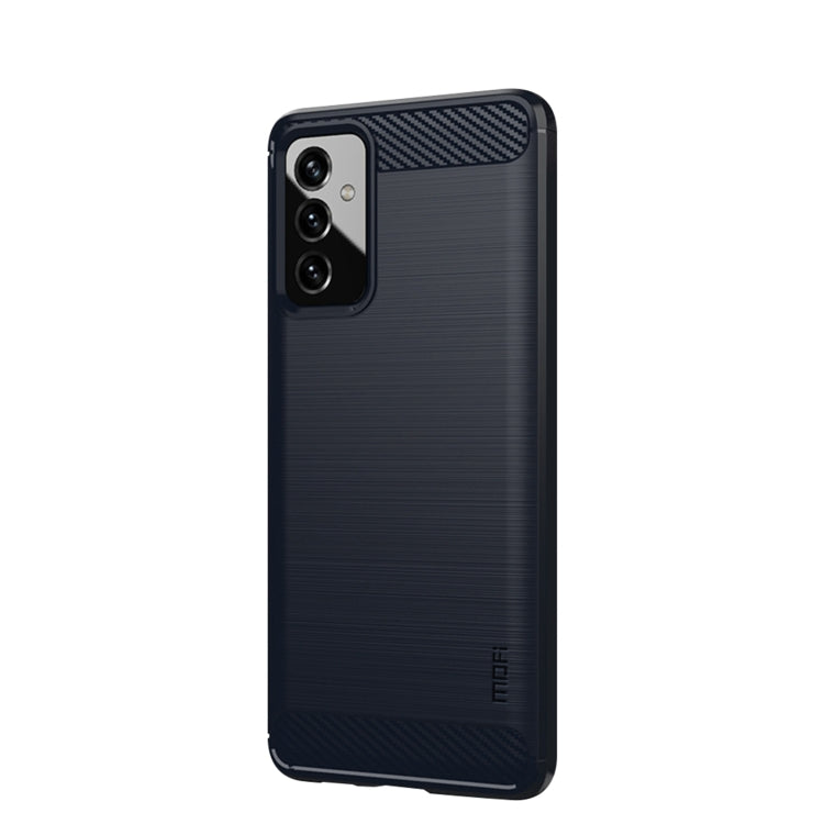 For Samsung Galaxy A82 / Quantum2 MOFI Gentleness Series Brushed Texture Carbon Fiber Soft TPU Case(Blue) - Galaxy Phone Cases by MOFI | Online Shopping South Africa | PMC TechLife | Buy Now Pay Later Mobicred
