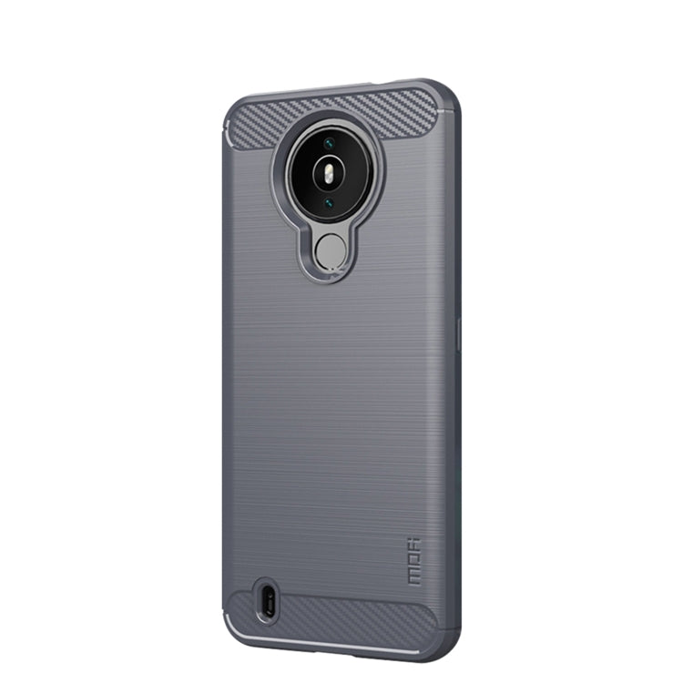For Nokia 1.4 MOFI Gentleness Series Brushed Texture Carbon Fiber Soft TPU Case(Gray) - Nokia Cases by MOFI | Online Shopping South Africa | PMC TechLife